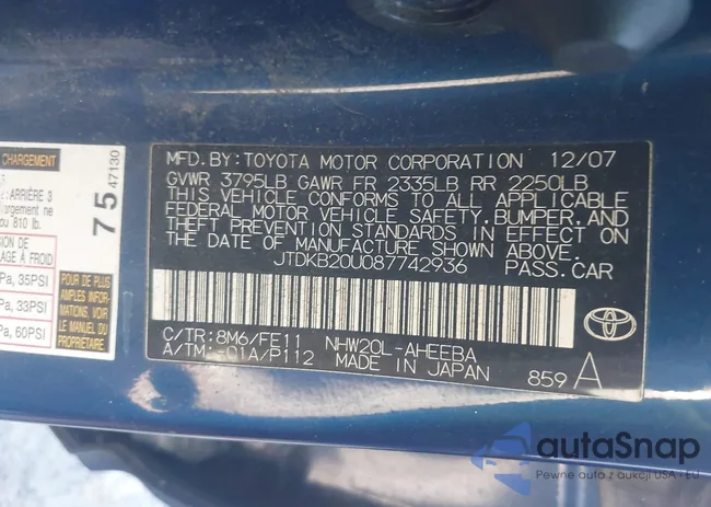 JTDKB20U087742936: 43604309