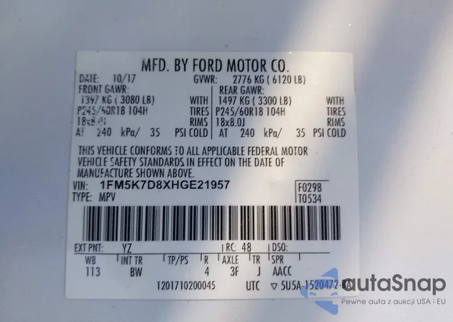 1FM5K7D8XHGE21957: 43604326