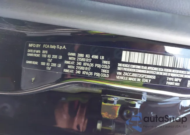 ZACCJBBT2GPD99656: 43604441