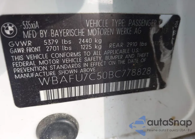 WBAFU7C50BC778828: 43604896