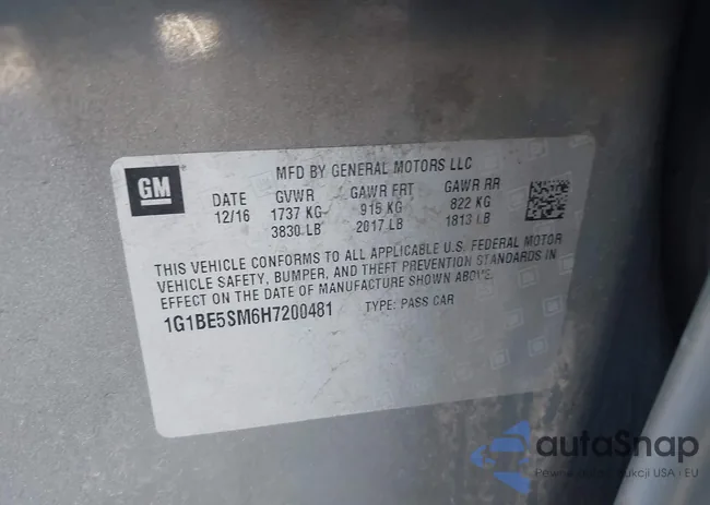 1G1BE5SM6H7200481: 43604072