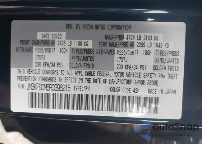 JM3KFBCM5R0398215: 43604269