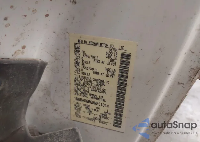 1N6BA06B65N551314: 43605486