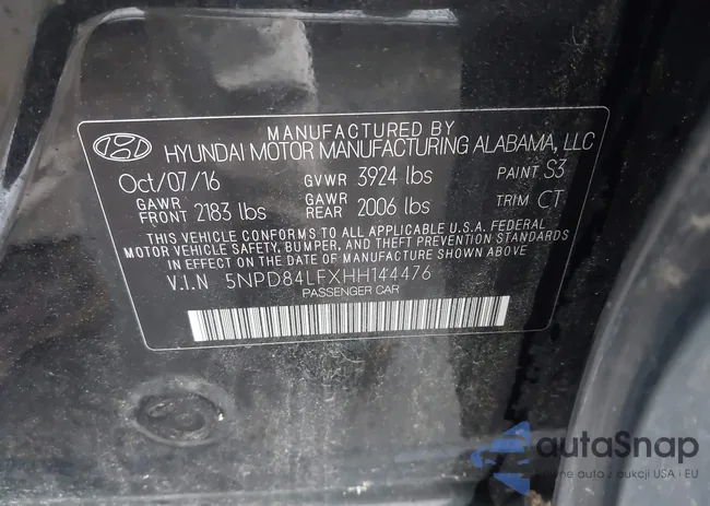 5NPD84LFXHH144476: 43605594