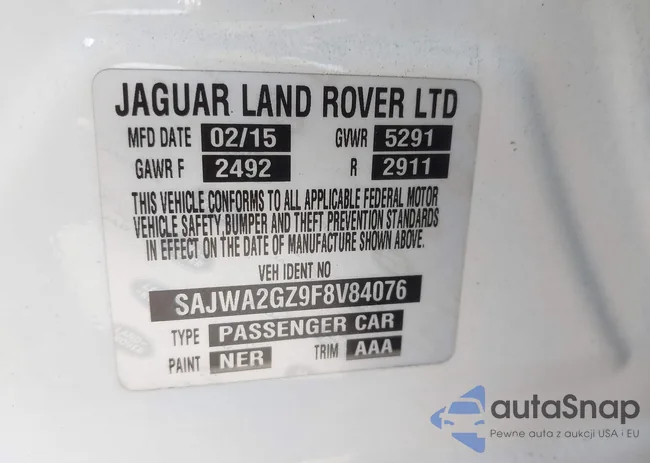 SAJWA2GZ9F8V84076: 43605639