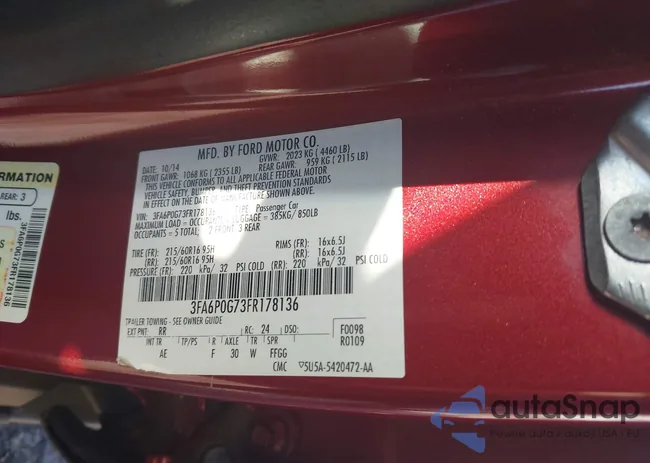 3FA6P0G73FR178136: 43605653