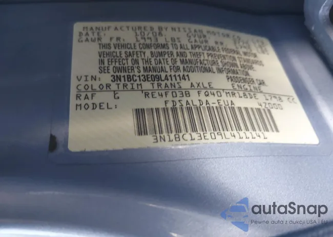 3N1BC13E09L411141: 43605805