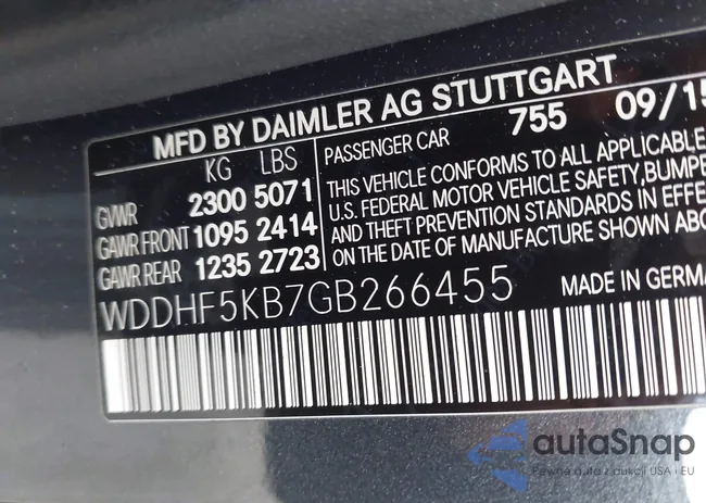 WDDHF5KB7GB266455: 43605852