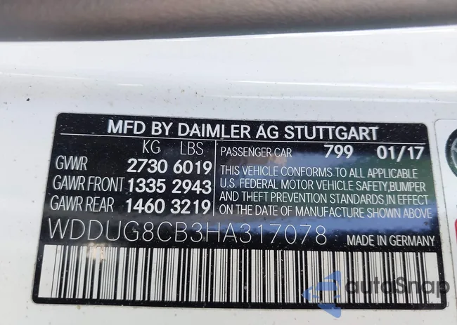 WDDUG8CB3HA317078: 43604997