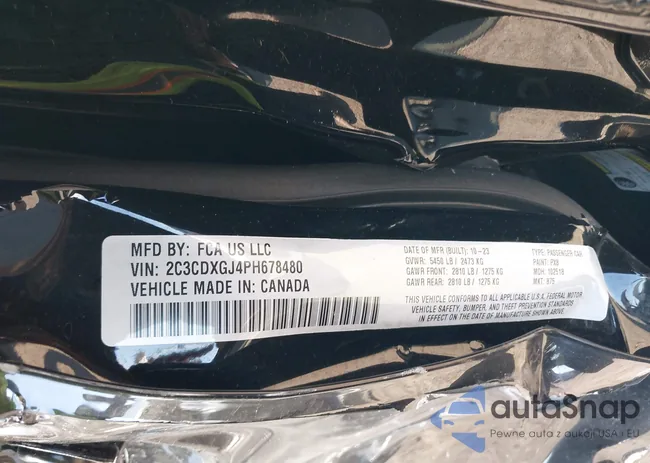 2C3CDXGJ4PH678480: 43605104