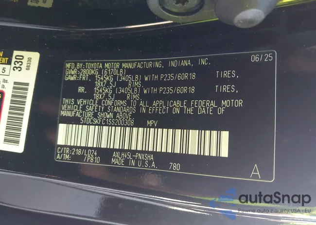 5TDCSKFC1SS200308: 43605114