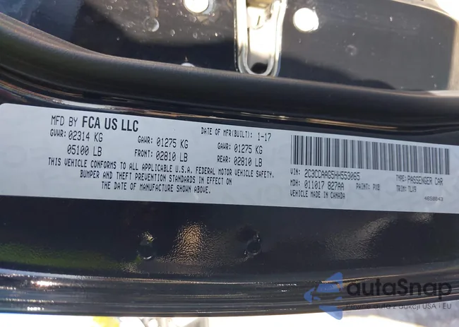 2C3CCAAG5HH553065: 43606300