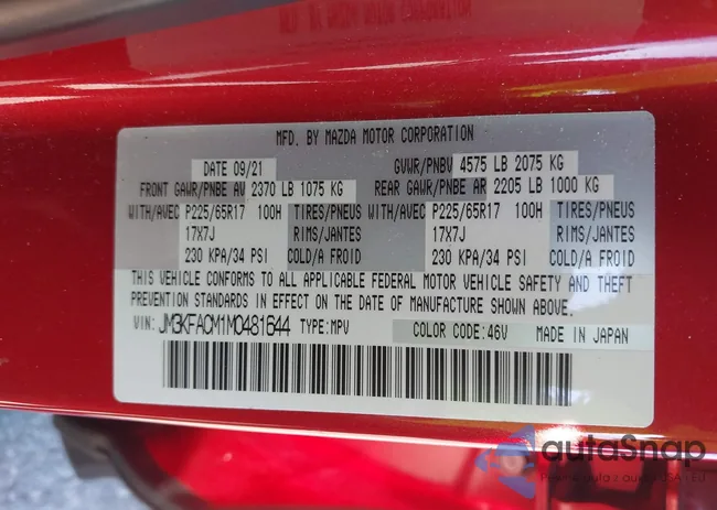 JM3KFACM1M0481644: 43606310