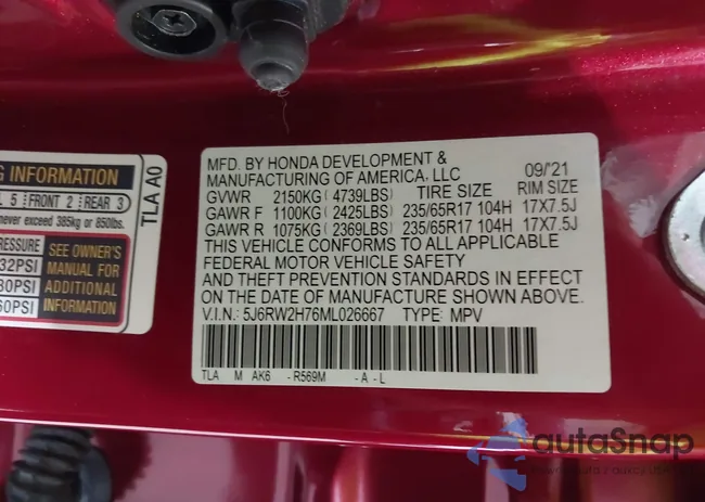 5J6RW2H76ML026667: 43606324