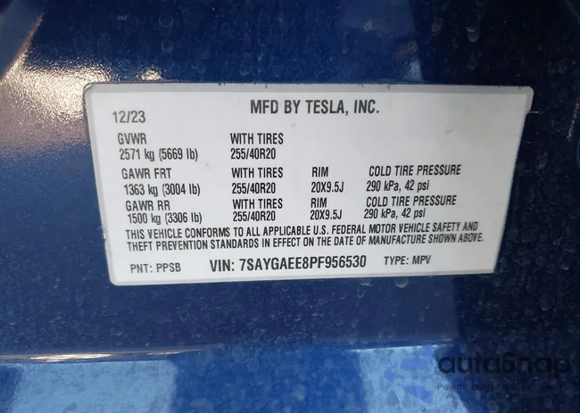 7SAYGAEE8PF956530: 43606520