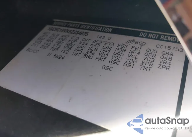 1GCEC19VX6Z234975: 43606559