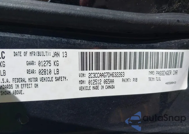 2C3CCAAG7DH632263: 43606669