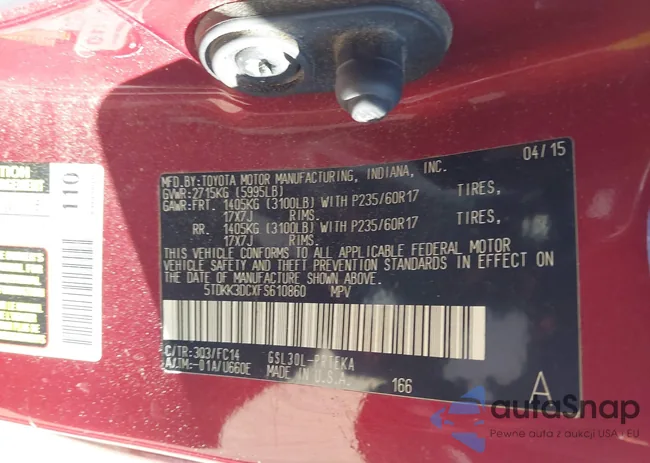 5TDKK3DCXFS610860: 43606818