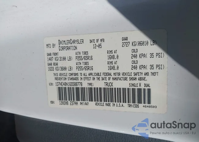 1D7HE48N16S588778: 43605944