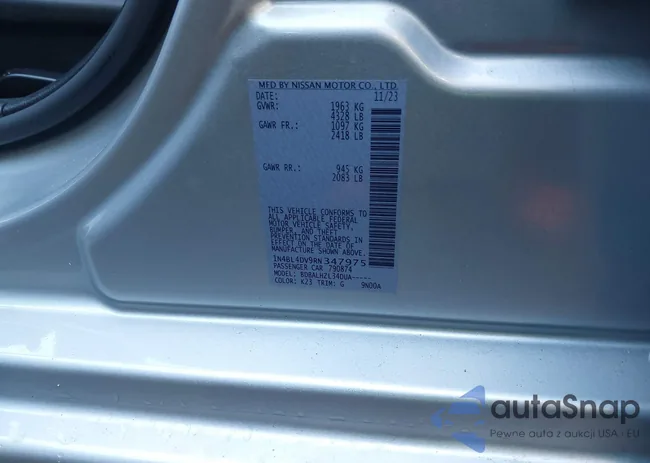 1N4BL4DV9RN347975: 43605974