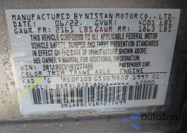 3N1AB8CV1NY277499: 43606224