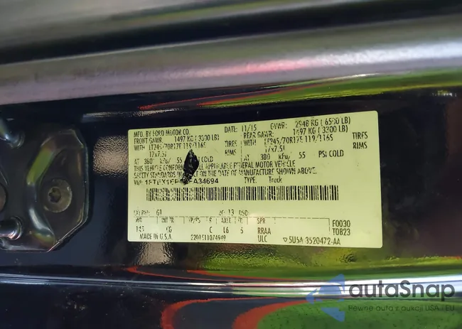 1FTEX1EP1GFA34694: 43607415