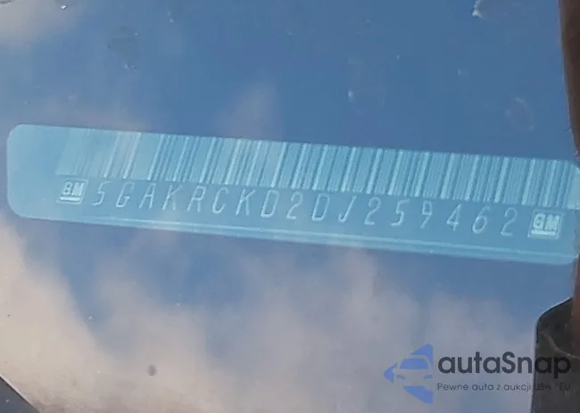 5GAKRCKD2DJ259462: 43607449