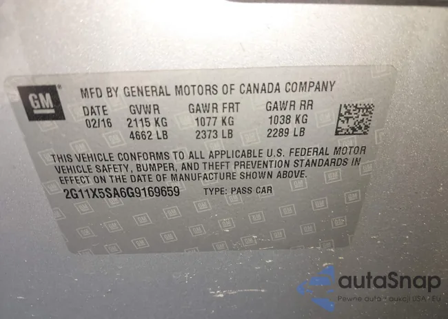 2G11X5SA6G9169659: 43607128