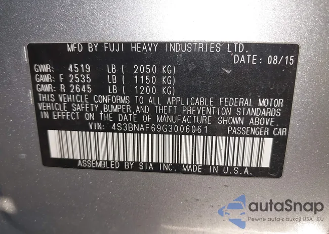 4S3BNAF69G3006061: 43607222