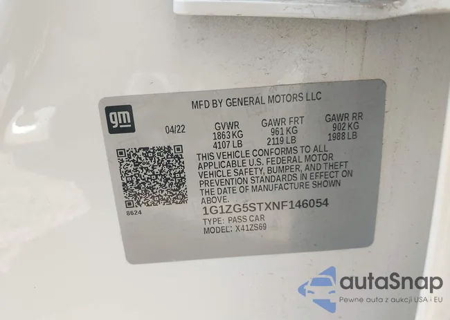 1G1ZG5STXNF146054: 43607260