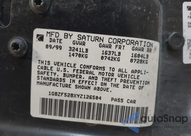 1G8ZF528XYZ126504: 43608794