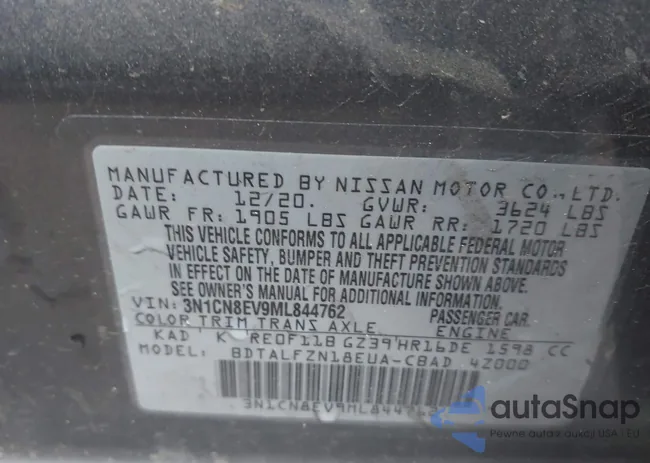 3N1CN8EV9ML844762: 43608820