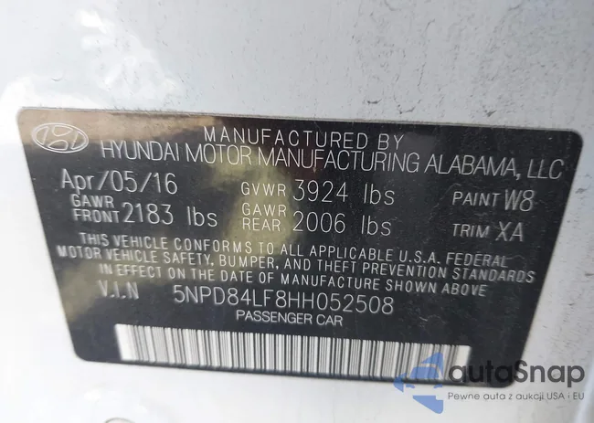 5NPD84LF8HH052508: 43608024