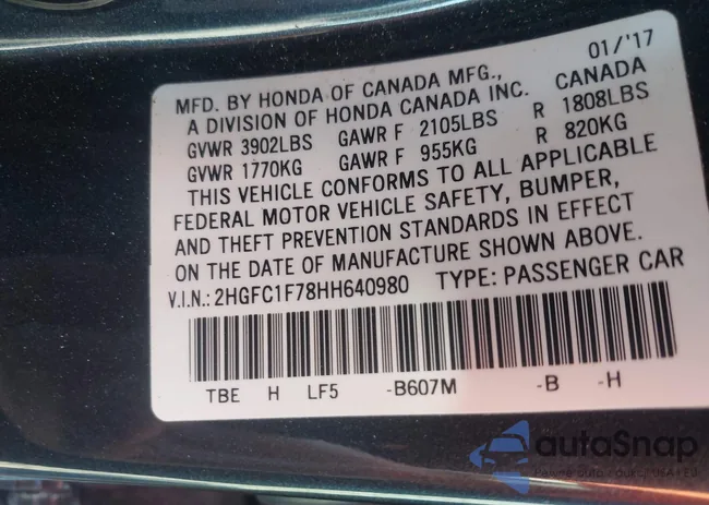 2HGFC1F78HH640980: 43608033