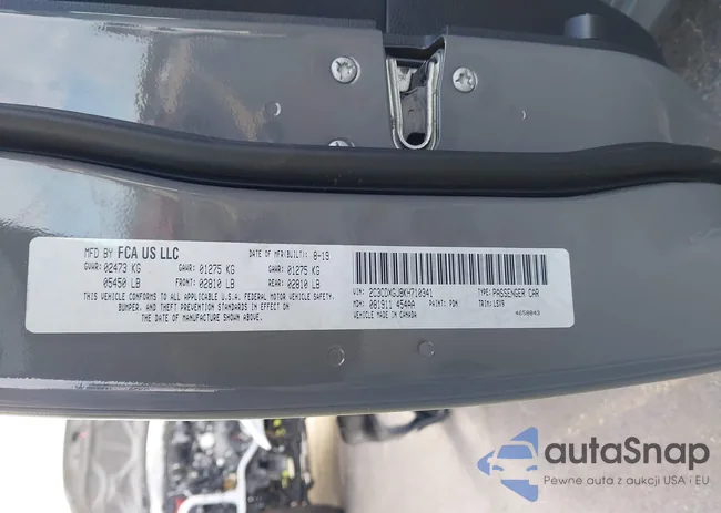 2C3CDXGJ8KH710341: 43608067