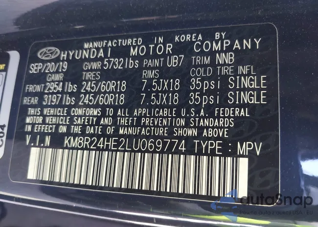 KM8R24HE2LU069774: 43609298