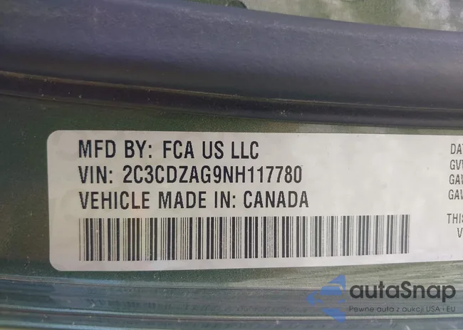 2C3CDZAG9NH117780: 43609516