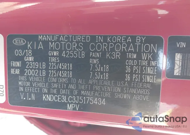 KNDCE3LC3J5175434: 43609559