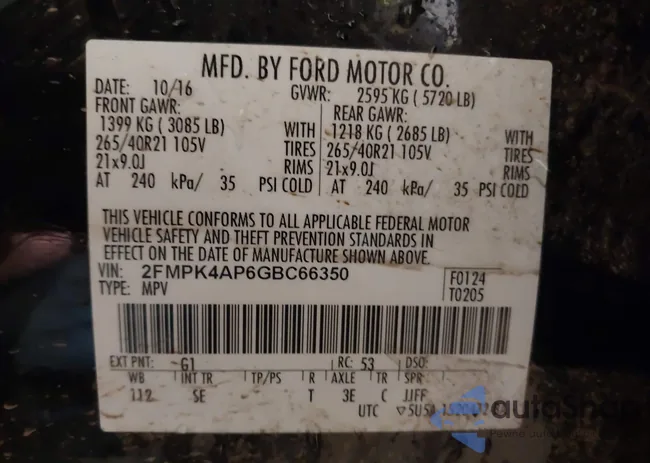 2FMPK4AP6GBC66350: 43609767