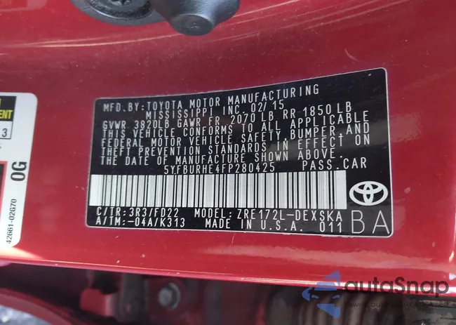 5YFBURHE4FP280425: 43608903