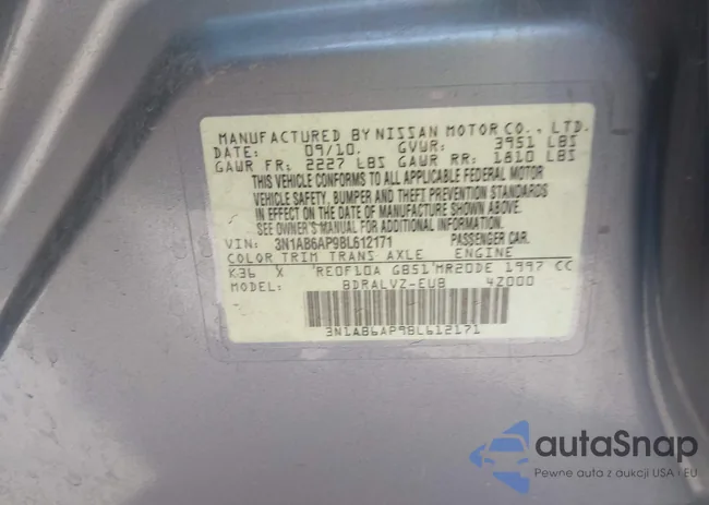 3N1AB6AP9BL612171: 43609052