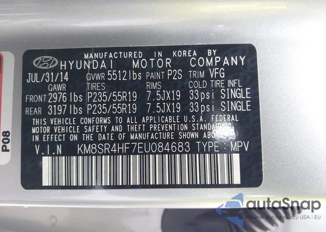 KM8SR4HF7EU084683: 43609061