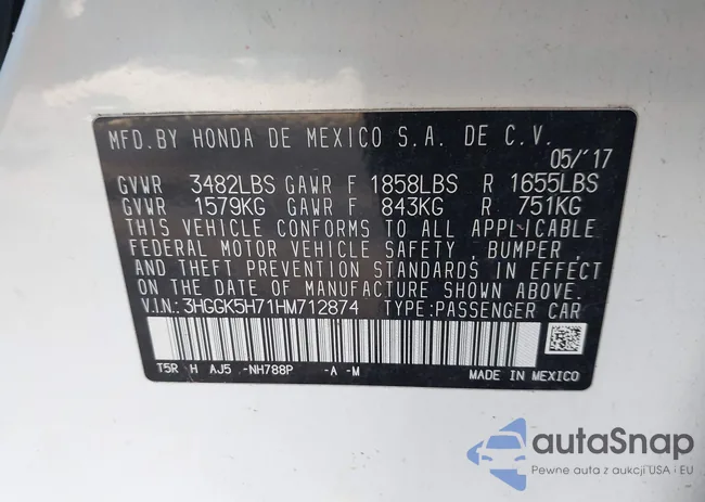 3HGGK5H71HM712874: 43609063