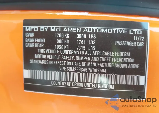 SBM22GCA5PW002504: 43609206