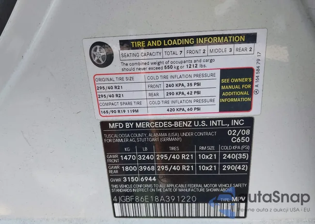 4JGBF86E18A391220: 43610299