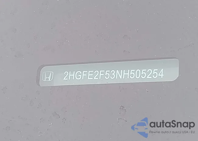2HGFE2F53NH505254: 43610317