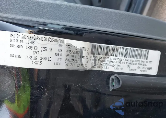 1J8GR48K47C566634: 43610593