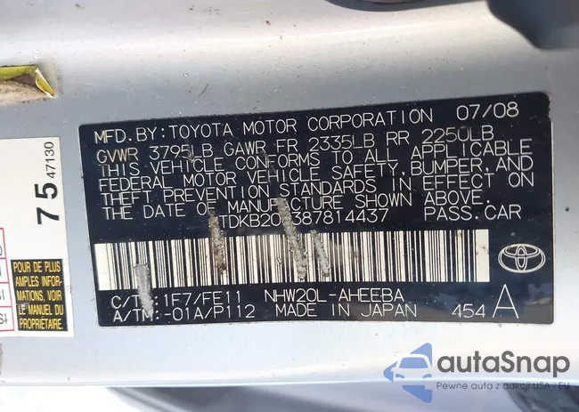 JTDKB20U387814437: 43610614