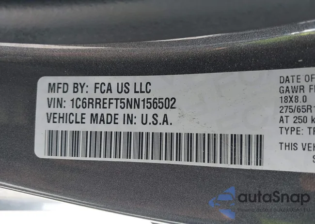 1C6RREFT5NN156502: 43610796