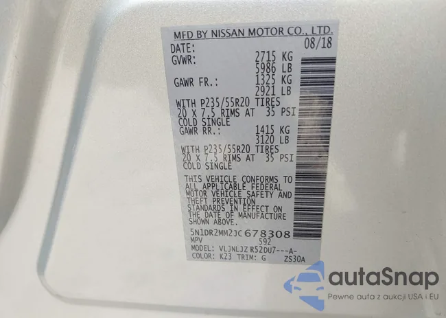 5N1DR2MM2JC678308: 43610853